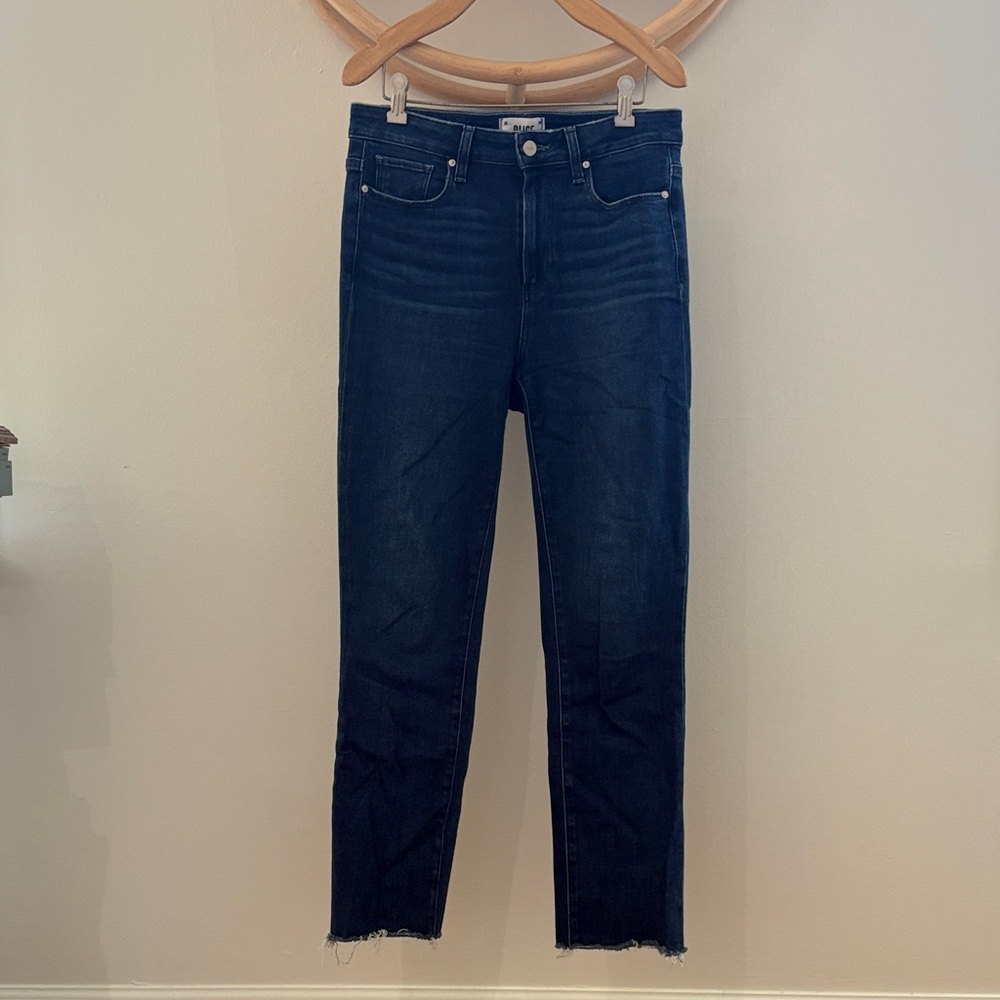 PAIGE Midnight Blue Cropped Jeans
